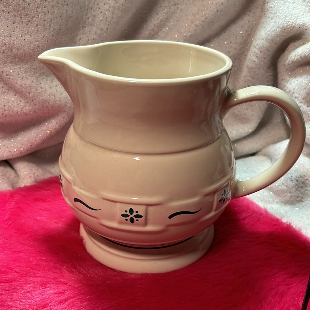 Woven Traditions Heritage Green Longaberger Large Milk Pitcher - Picture 4 of 12